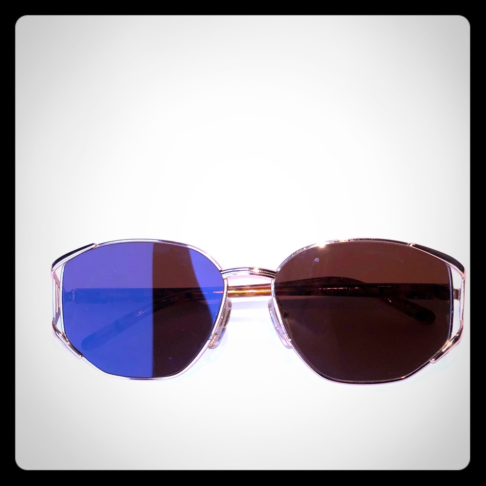 Fendi gold 90’s sunglasses